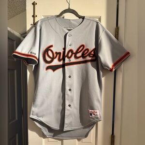 VTG Baltimore Orioles Rawlings Road Jersey 80s/90s Gray Size 44 Embroidered